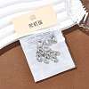 SHEGRACE Brass Micro Pave Clear Cubic Zirconia Pendants XGRQ29016-394P-C-6