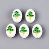 Christmas Handmade Porcelain Ceramic Beads PORC-Q005-07A-1