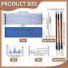 1Pc Rectangle Non-woven Fabric & Brocade Water Writing Cloth AJEW-OC0016-34-2
