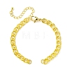 Rack Plating Brass Twisted Chain Bracelet Making KK-G501-03C-G-1