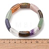 Rectangle Natural Mixed Stone Beaded Stretch Bracelets for Women Men GG-CBA9ACE-C12-5
