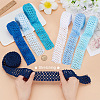 14M 7 Style Blue Series Elastic Crochet Headband Ribbon OCOR-BC0005-36-3