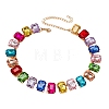 Alloy Colorful Rhinestone Cup Chain Necklaces for Women FS-WG72CA4-01-2