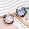 304 Stainless Steel Acrylic Hoop Earrings FS-WG57303-04-1