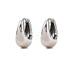 316 Surgical Stainless Hoop Earrings EJEW-C160-06A-P-2