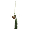 Green Sandalwood Lotus Incense Balls Pendant Decorations HJEW-D300-01B-01PG-1