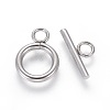Non-Tarnish 304 Stainless Steel Toggle Clasps LS-STAS-I120-61C-P-1