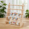5-Tier Wood Jewelry Display Risers for Bracelets Necklaces Watches ODIS-WH0038-339B-2