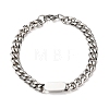 667 Stainless Steel Oval Link Bracelets BJEW-F529-11P-3