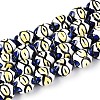 Handmade Porcelain Ceramic Beads Strands PORC-T135-07C-1