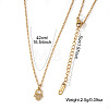 304 Stainless Steel Hollow Heart Hamsa Hand Pendant Cable Chain Necklaces for Women LS-VC2540-4