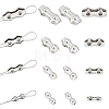 AHADERMAKER 16Pcs 4 Style 304 Stainless Steel Double 2-Post Cable Clamp FIND-GA0002-28-1