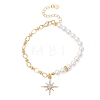 Alloy Rhinestone Star Charm Bracelets BJEW-JB12872-2