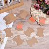80Pcs Bone Shape Paper Thread Winding Boards SENE-SC0001-08-4