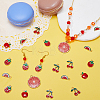 50Pcs 5 Styles Alloy Enamel Pendants ENAM-SC0005-65-4