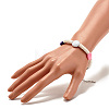 Polymer Clay Heishi Beaded Bracelet with Flat Round for Women BJEW-JB07550-3