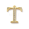 Rack Plating Brass Micro Pave Cubic Zirconia Pendant KK-H449-76G-07-1