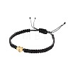 Alloy Heart with Letter Pattern Bead Braided Bead Bracelets FS-WGEB992-19-2