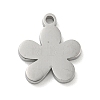 304 Stainless Steel Pendants STAS-M069-02B-P-1