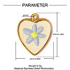 304 Stainless Steel with Cloth Pendants FB-OY001-05G-2