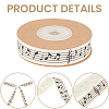 10M Printed Polycotton Ribbons SRIB-CY0001-48-5