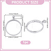 1Pc 925 Sterling Silver Coin Holder Bezel STER-NB0001-13-2