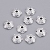 6-Petal Tibetan Style Alloy Flower Bead Caps LS-TIBE-S220-S-RS-1