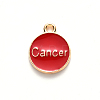 Alloy Enamel Pendants X-ENAM-S124-01B-07D-3