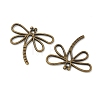 Dragonfly Tibetan Style Alloy Pendants TIBEP-R344-16AB-FF-2