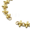 Brass Handmade Link Chains AJEW-TA00005-2