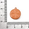 Spray Painted Alloy Pendants AL-CBAD39A-01F-3