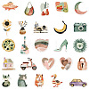 50Pcs PVC Self-Adhesive Stickers PW-WG1C062-01-3