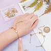 10Pcs Brass Curb Chains Bracelet Making AJEW-UN0001-19-2