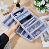 6 Grids Rectangle MDF Covered with Velvet Glasses Organizer Trays CON-WH0110-318A-3