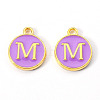 Golden Plated Alloy Enamel Charms LS-ENAM-S118-10M-1