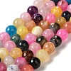 Dyed & Heated Natural Dragon Veins Agate Beads Strands G-P539-A01-05-1