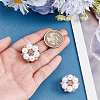 Alloy Rhinestone Cufflinks FIND-WH0111-881-3
