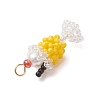 Glass Seed Beaded Pendants PALLOY-MZ01269-03-3