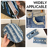 6Pcs 6 Colors Denim Fabric Ribbon DIY-CY0003-63-7
