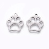 Tarnish Resistant 201 Stainless Steel Pet Pendants STAS-F231-044P-1