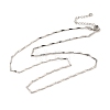 Brass Twist Link Chain Necklaces NJEW-B119-10P-2