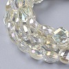 Electroplate Glass Beads Strands EGLA-J149-B-FR06-3