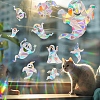 Halloween Ghost Rainbow Prism Electrostatic Window Stickers PW-WG9D1AB-01-3