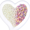 800Pcs Transparent Glass UV Reactive Beads DGLA-PA0001-10C-1