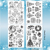 4 Sheets 4 Styles PVC Plastic Stamps DIY-CP0007-06C-2