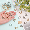 28Pcs 2 Colors Alloy D-Ring Suspension Clasps with Screw & Gasket FIND-CA0007-31-3