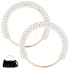 ABS Imitation Pearl Bag Handles AJEW-CL0005-82-1