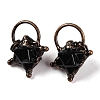 Natural Obsidian Merkaba Star Pendants G-C144-02R-05-1