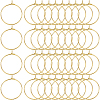 200Pcs Brass Wine Glass Charm Rings KK-SP0001-31A-G-1