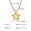 304 Stainless Steel Pendant Round Snake Chain Necklaces for Women WG6E1C5-03-1